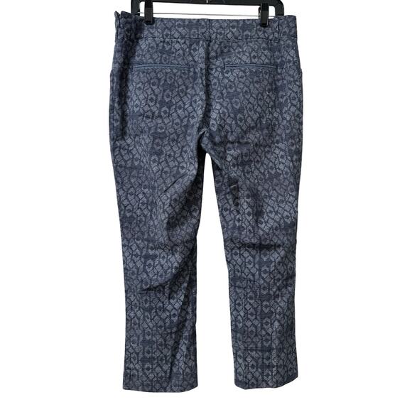 Anthropologie Cartonnier Charlie Straight Trouser Pants Size 10 Navy Office - Picture 2 of 7